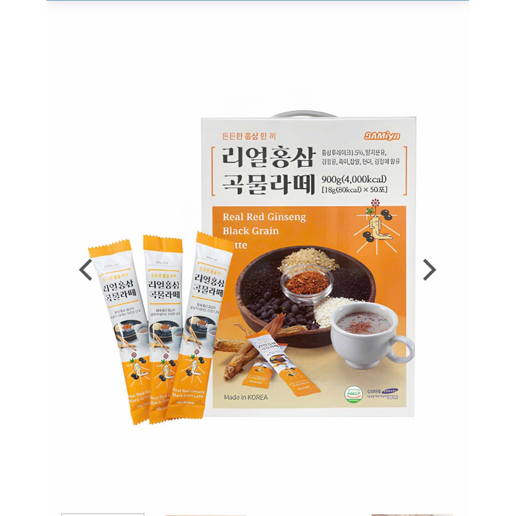 NGŨ CỐC LATTE HỒNG SÂM - NK HÀN QUỐC
