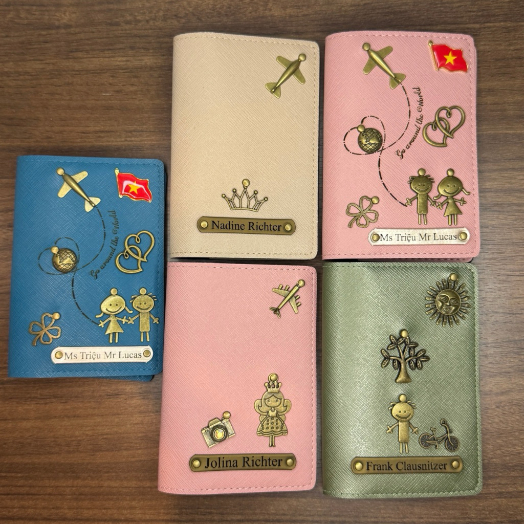 Passport leather case - passport wallet - travel and study abroad gift