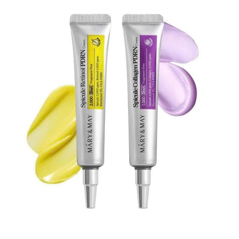 Kem MARY & MAY Spicule Retinol PDRN 15g / Collagen Spicule Cream 15g