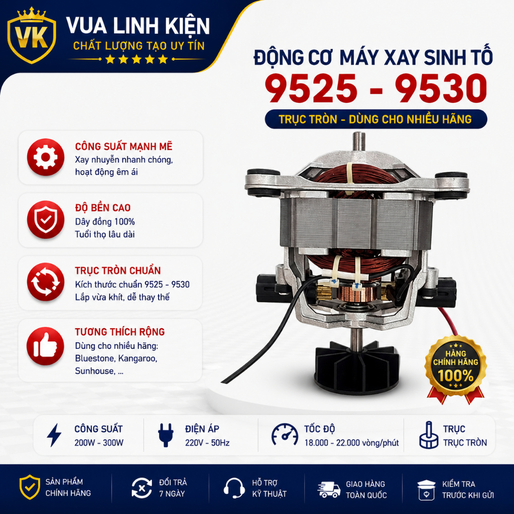 Động cơ máy say sinh tố 9525 9530