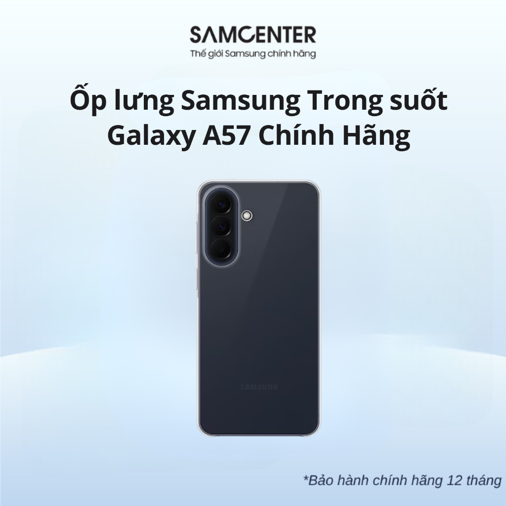 Ốp lưng Samsung Trong suốt Galaxy A57 Chính Hãng