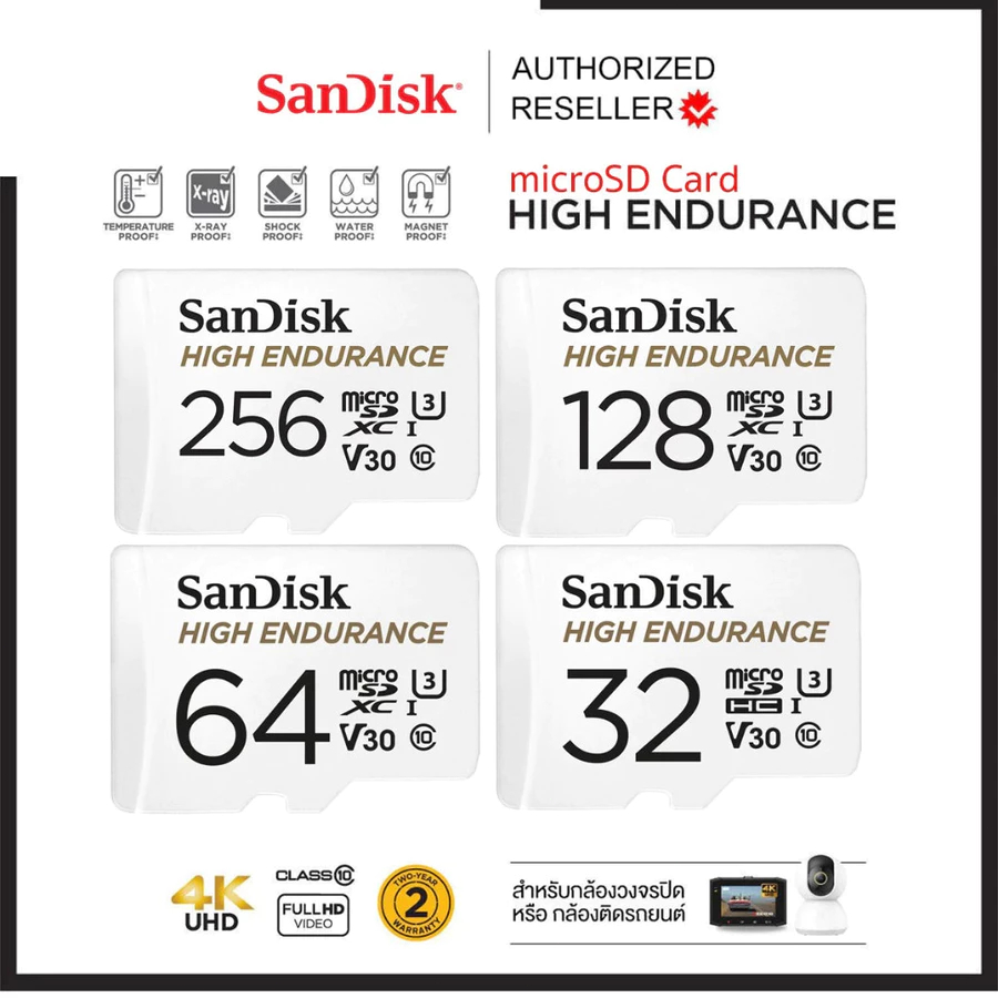Thẻ nhớ SanDisk High Endurance microSDX SDSQQNR-GN6IA(32GB/64GB/128GB/512GB-1TB)