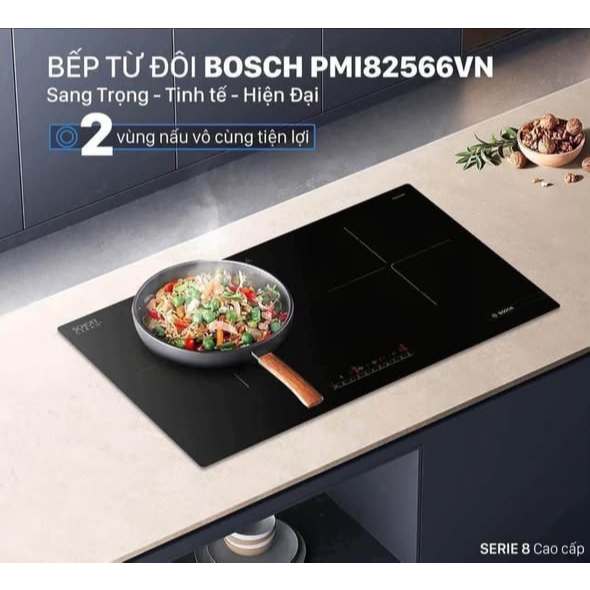 Bếp từ đôi B.O.S.C.H PMI82566VN - Siêu tiết kiệm