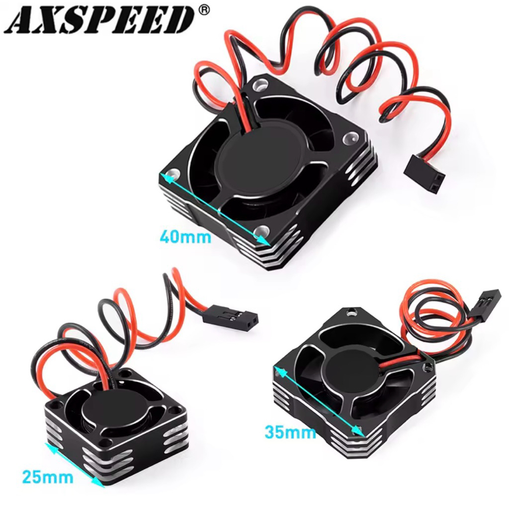 Quạt Tản nhiệt Tốc Độ Cao Kim Loại 30x30mm 8.4v motor 3650 1/8 1/10 RC