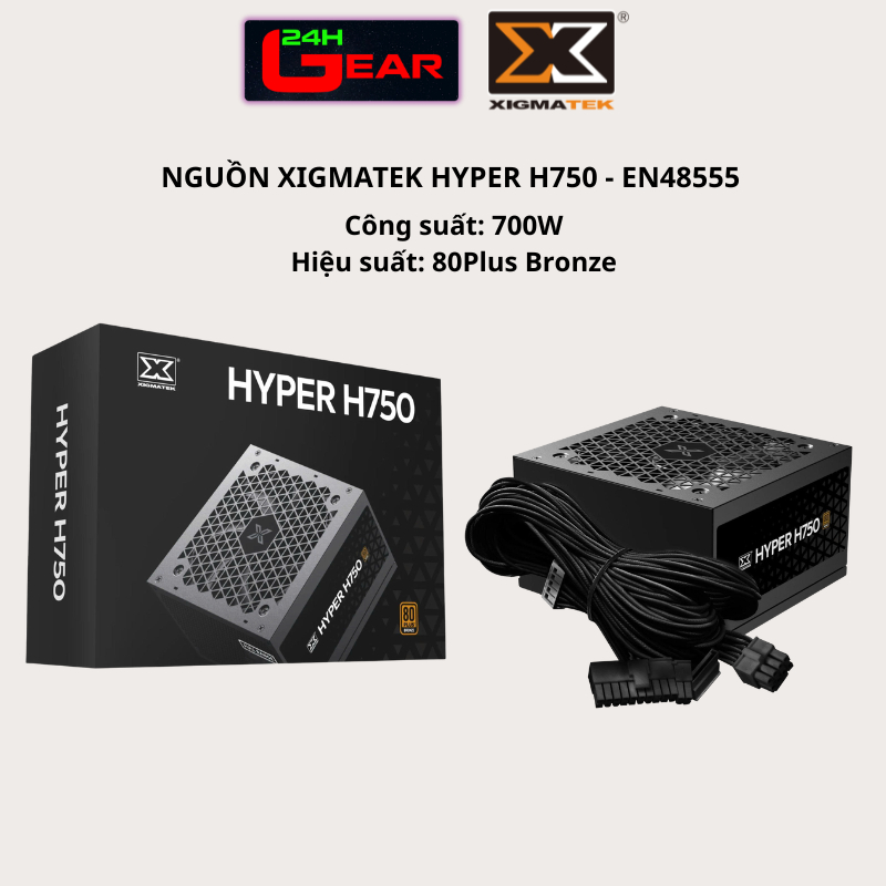 Nguồn Xigmatek Hyper H750 - EN48555 (80Plus Bronze /Công suất: 700W)