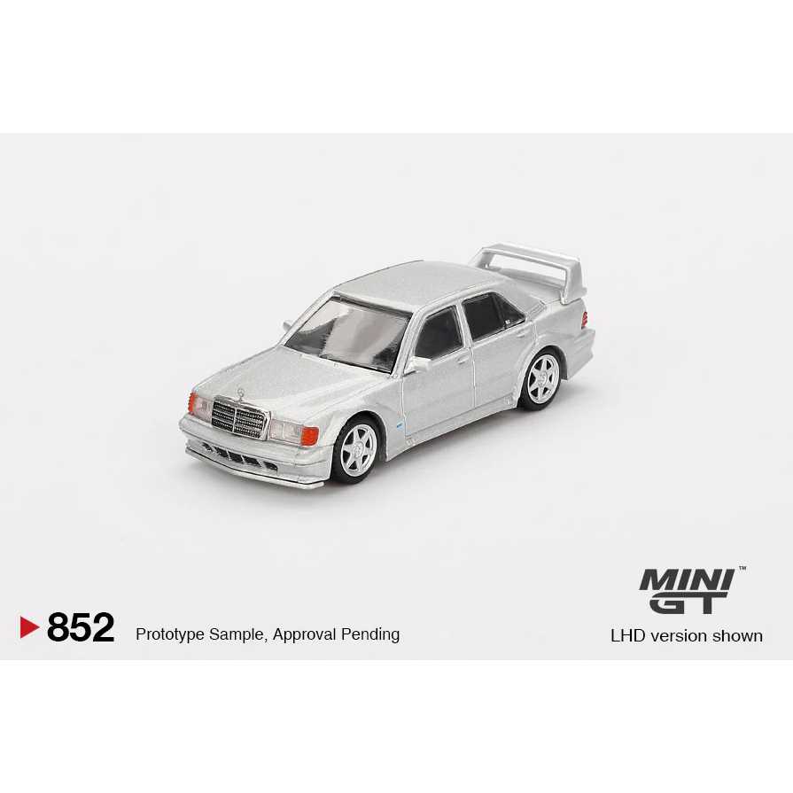 Mô Hình Xe Mini GT MGT00852-BL Mercedes-Benz 190E 2.5-16 Evolution II Astral Silver Tỷ Lệ 1:64