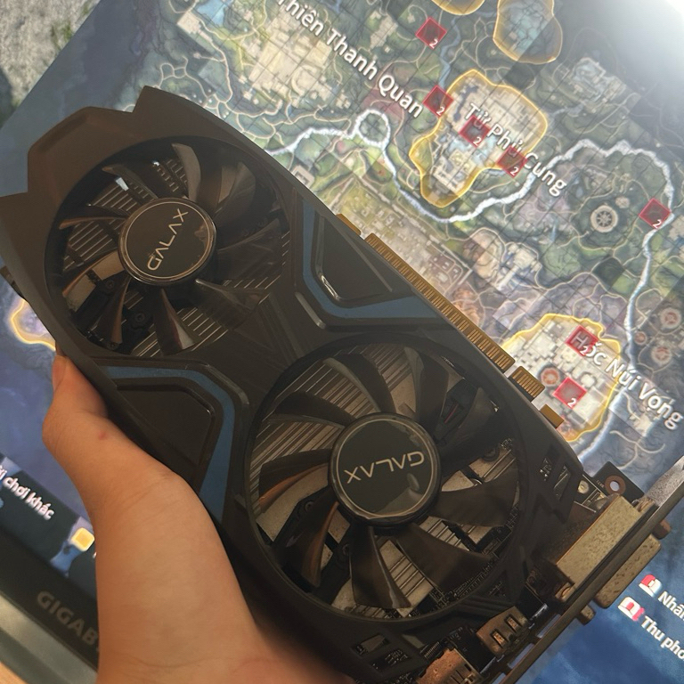 Card màn hình Galax Gtx 1050ti 2 fan 4gb hàng user