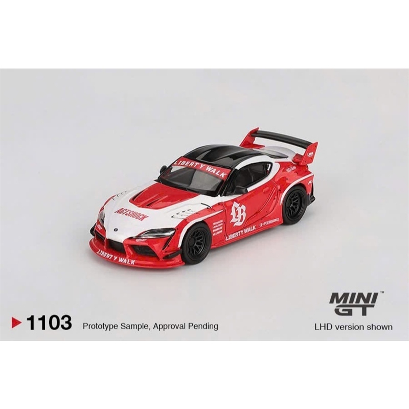 MÔ HÌNH XE Mini GT Box Version MGT01103 LB★WORKS Toyota GR Supra Red/White