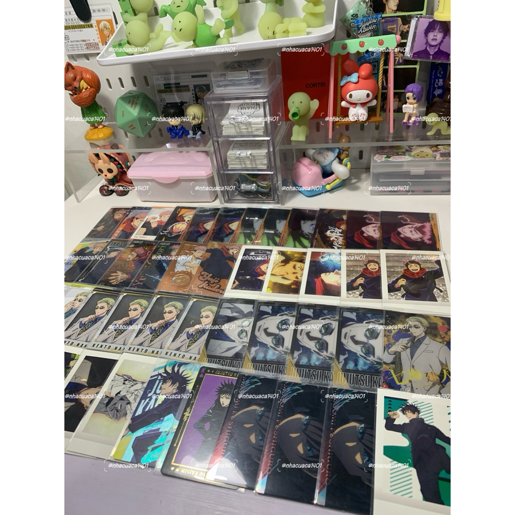 [ TẶNG CARD OFF ] Card Megumi, Itadori, Toge, Nanami Chú Thuật Hồi Chiến Jujutsu Kaisen (đọc kỹ mô t
