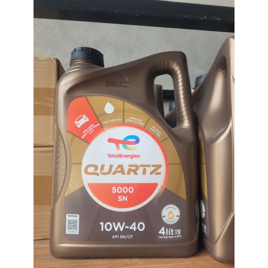 Dầu nhớt  TOTAL Quartz 5000 10w40 4L