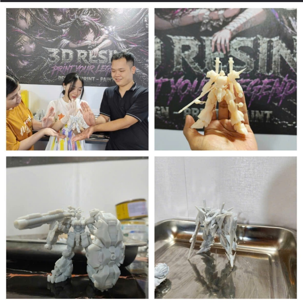 Size 10cm GP02 - XI - Kampfer Gundam - Tối ưu ít part in 3D resin ( update mẫu liên tục hằng tháng )