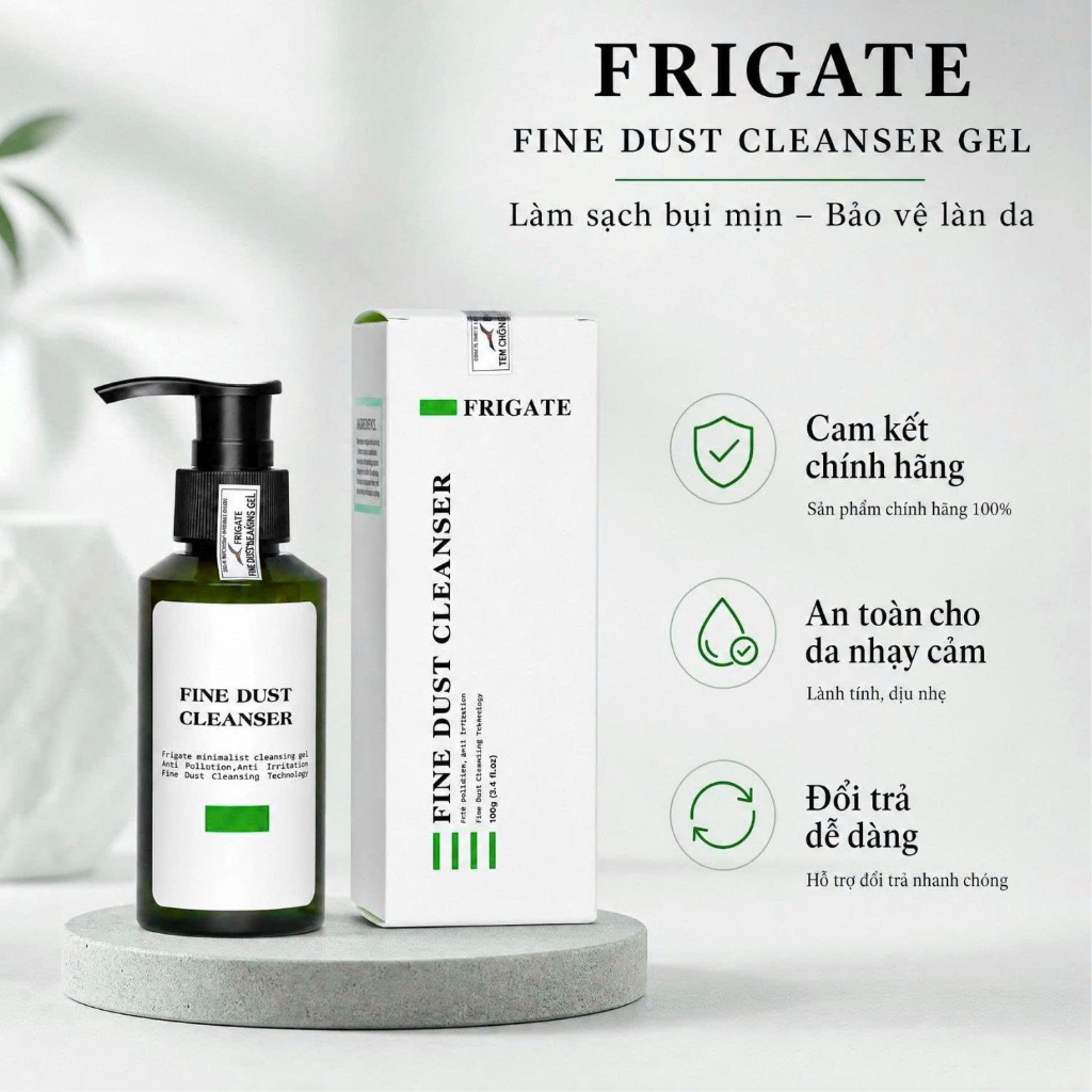 FINEDUST CLEANSER GEL 100ML – Gel rửa mặt pH 5.5, làm sạch bụi mịn, hạn chế khô căng da, hỗ trợ ngưa mụn