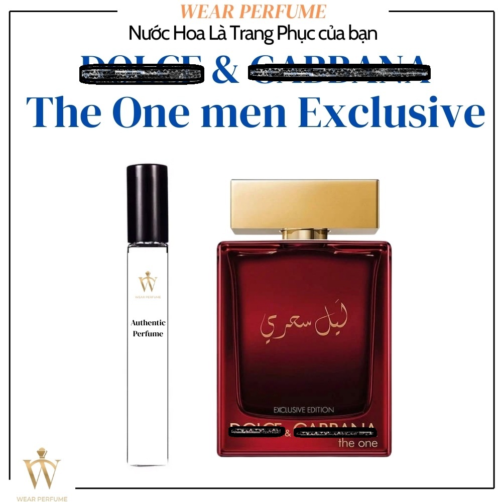 [Mẫu thử] - 10ML Nước hoa Nam D|G The One Men Exclusive Mysterious Night - Wear Perfume