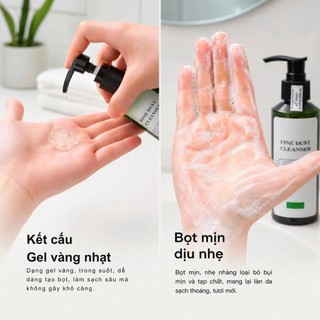 FINEDUST CLEANSER GEL 100ML – Gel rửa mặt pH 5.5, làm sạch bụi mịn, hạn chế khô căng da, hỗ trợ ngưa mụn