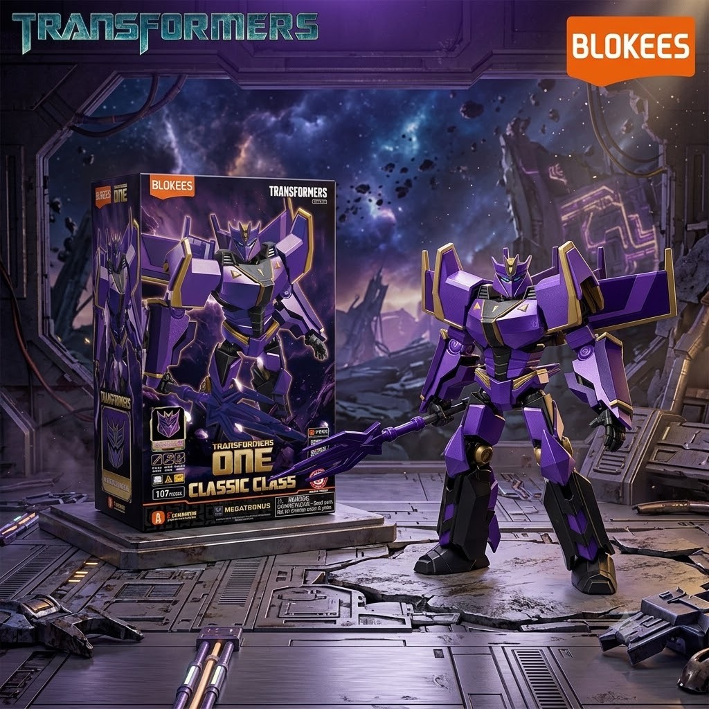 Mô Hình Lắp Ráp Blokees Transformers Classic Class 20 Transformers One Megatronus Chính Hãng
