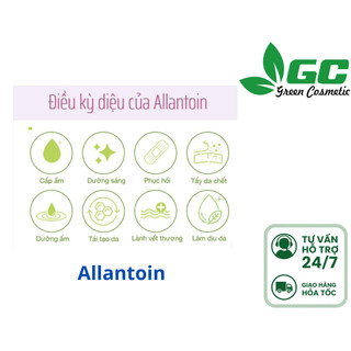 [HCM] Allantoin (có HD) - Chất chống kích ứng - nguyên liệu mỹ phảm Greencosmetics 50g, 100g