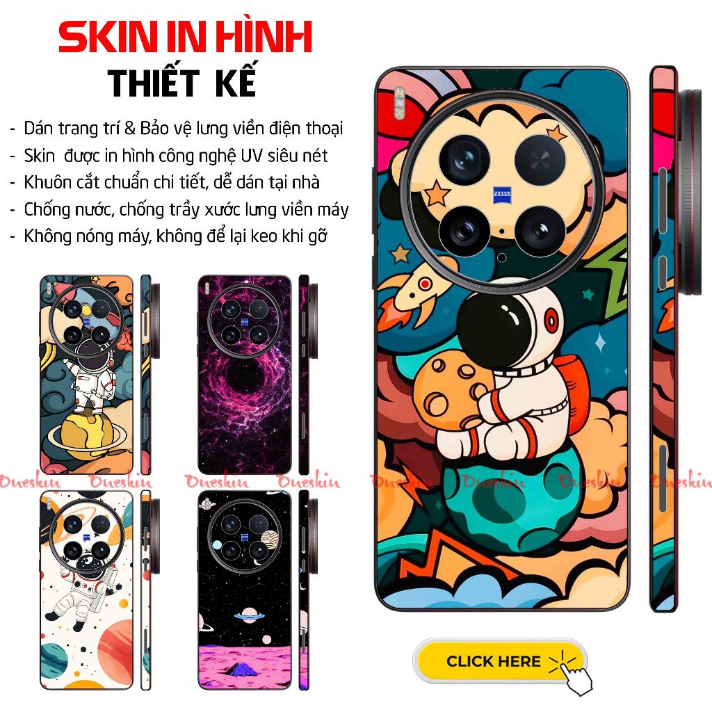 Dán Skin Galaxy Full Lưng Viền Vivo X300, X300 Pro, X300 Ultra | Khuôn Cắt CNC Sẵn, Dễ Dán Tại Nhà