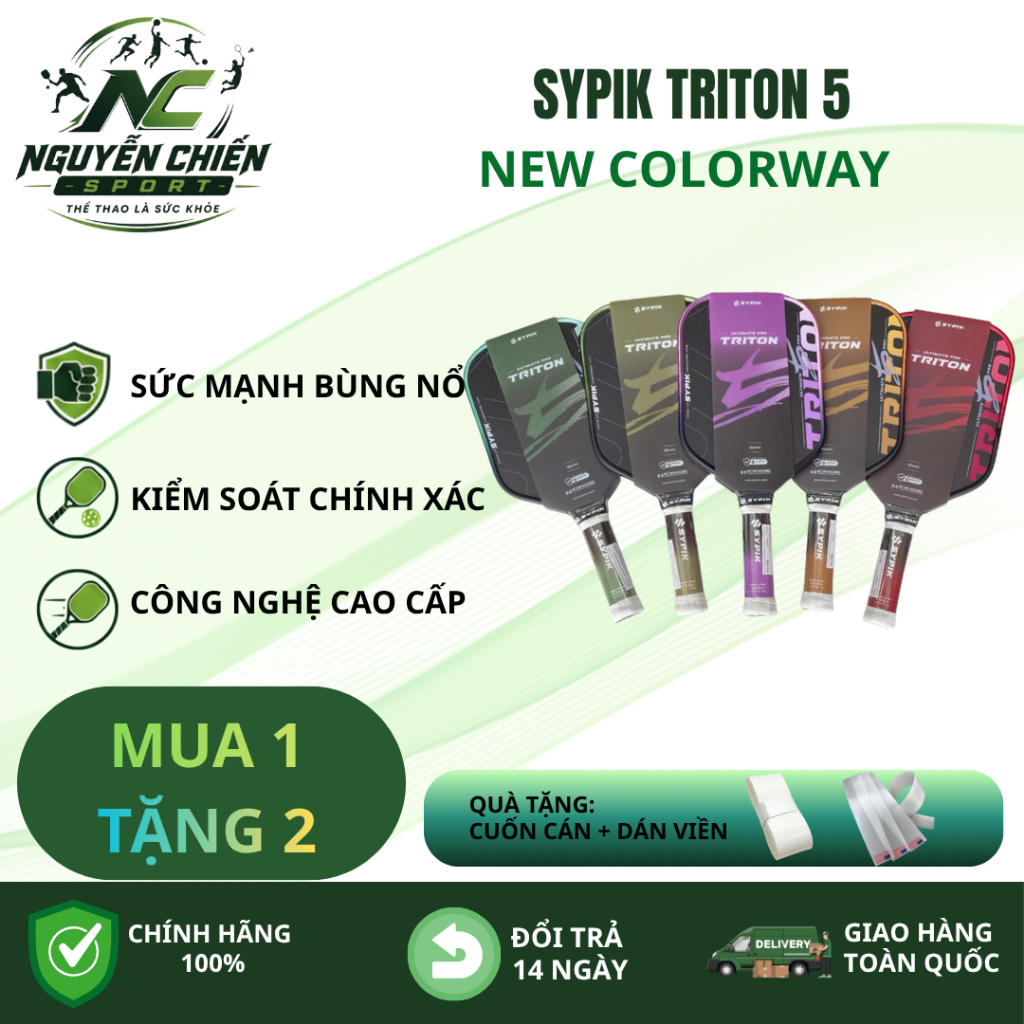 [CHÍNH HÃNG SYPIK] VỢT SYPIK TRITON 5 PRO ULTIMATE 2026