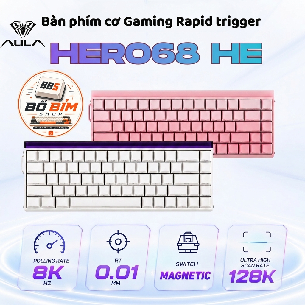 🔥 HERO 68 HE | HERO 68 AIR - Bàn Phím Hall Effect (HE) Gaming Chuyên FPS