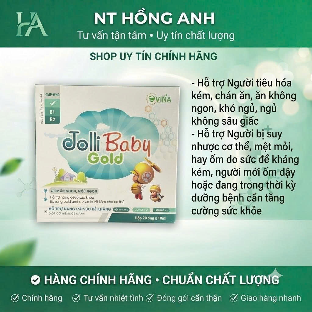 Tăng đề kháng cho bé Jolli Baby Gold TH Pharma (H/20o/10ml)