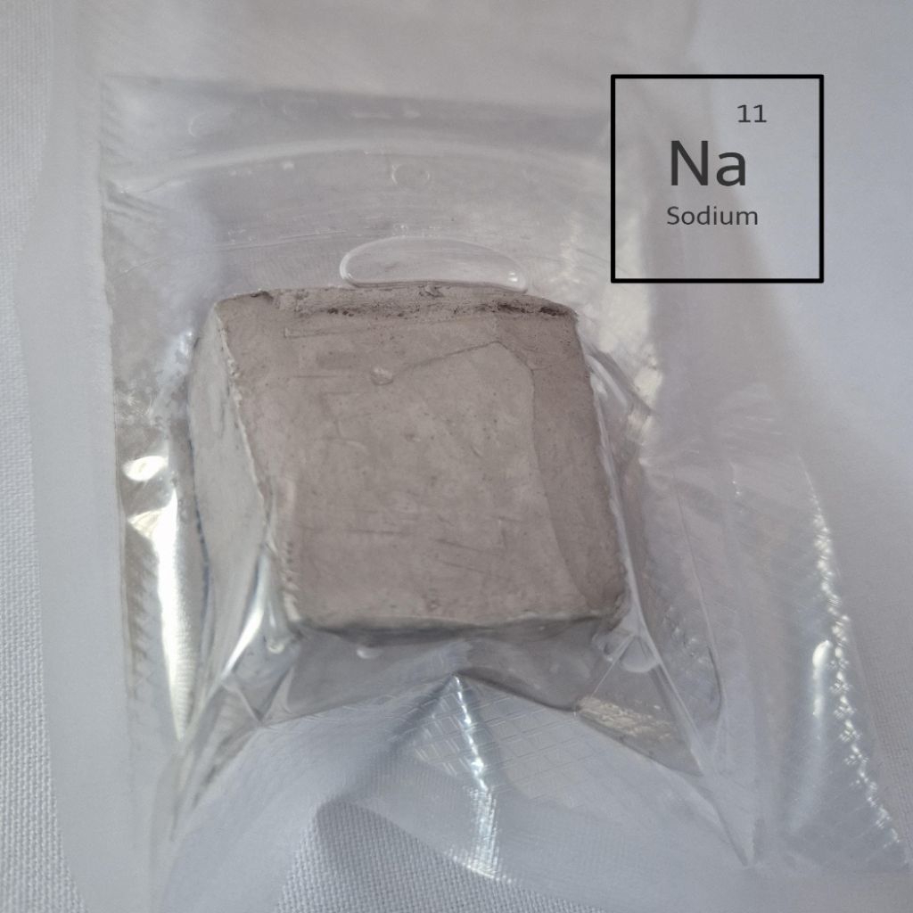 Thỏi Natri kim loại 99% Sodium metal lumb 99% bảo quản túi chân không