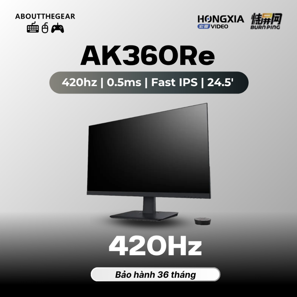 Màn hình Gaming Hongxia AK360Re chuyên game FPS (NEWSEAL-BH 36 THÁNG) | BigBuy360 - bigbuy360.vn