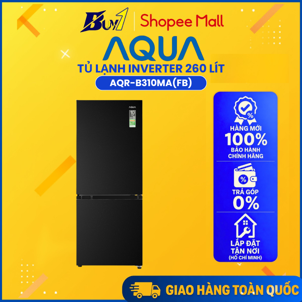 AQR-B310MA(FB) - Tủ lạnh Aqua Inverter 260 lít AQR-B310MA(FB) - Hàng chính hãng