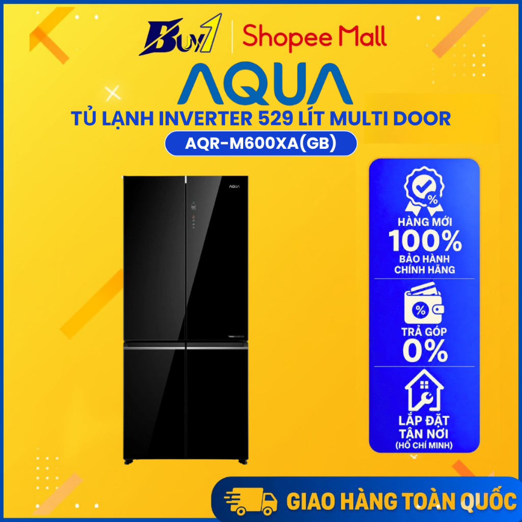 AQR-M600XA(GB) - Tủ Lạnh Aqua Inverter AQR-M600XA(GB) - Hàng Chính Hãng