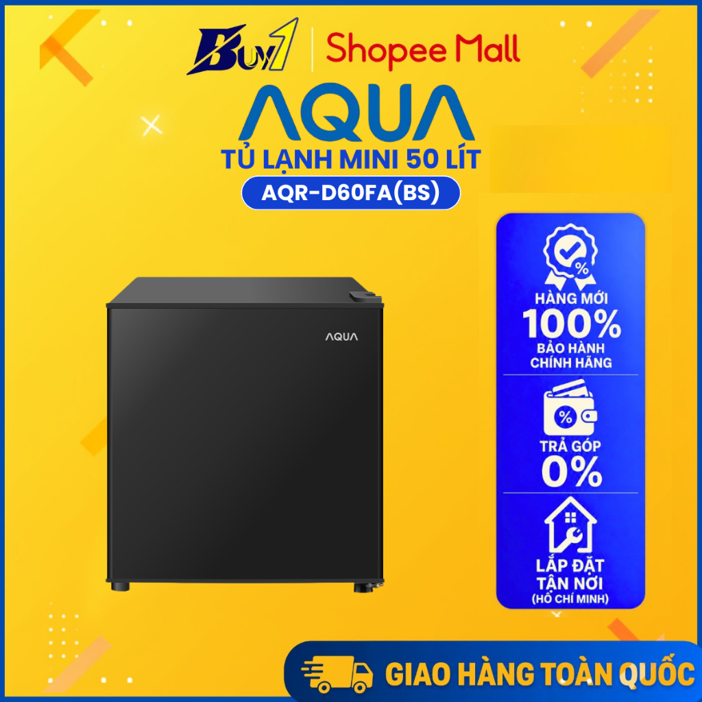 AQR-D60FA(BS) - Tủ lạnh Aqua 50 lít AQR-D60FA(BS) - Hàng chính hãng
