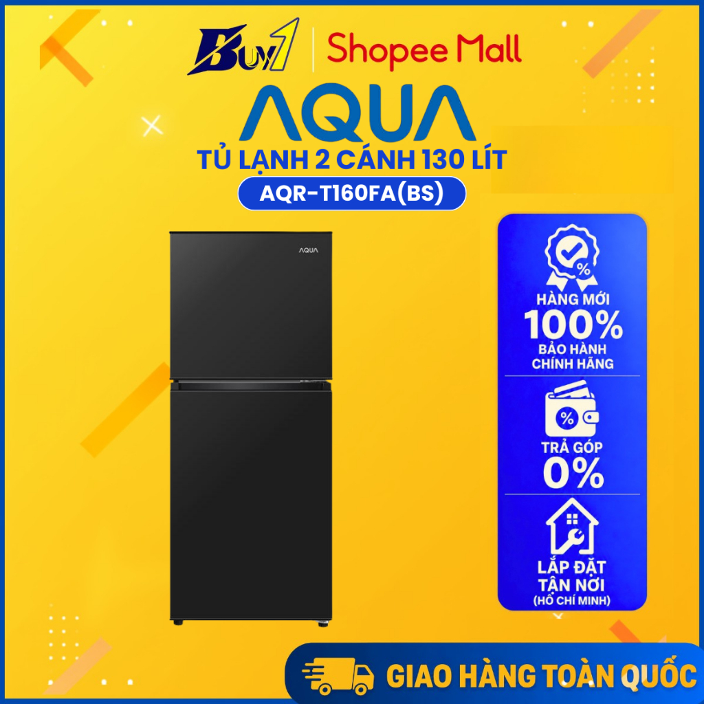 AQR-T160FA(BS) - Tủ lạnh Aqua 130 lít AQR-T160FA(BS) - Hàng chính hãng