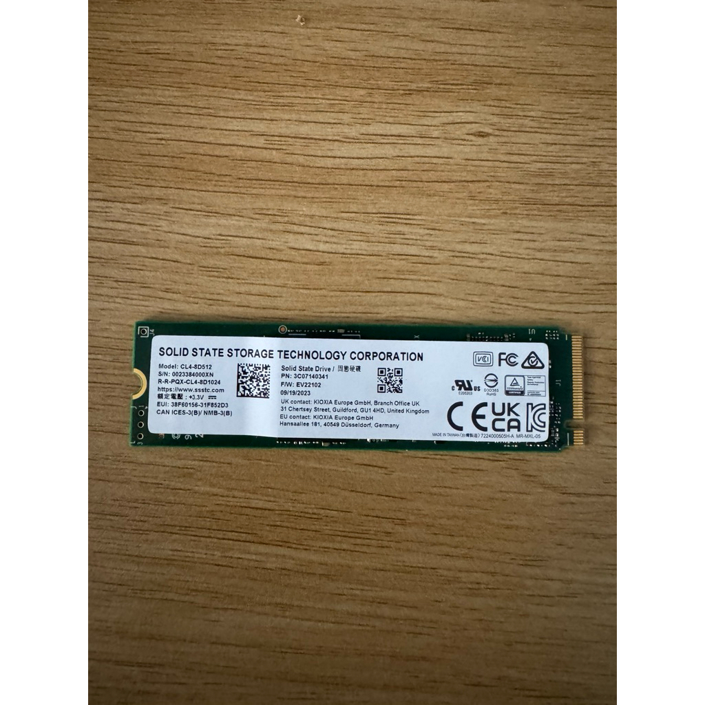 Ssd nvme 512gb gen 4 bóc máy đẹp