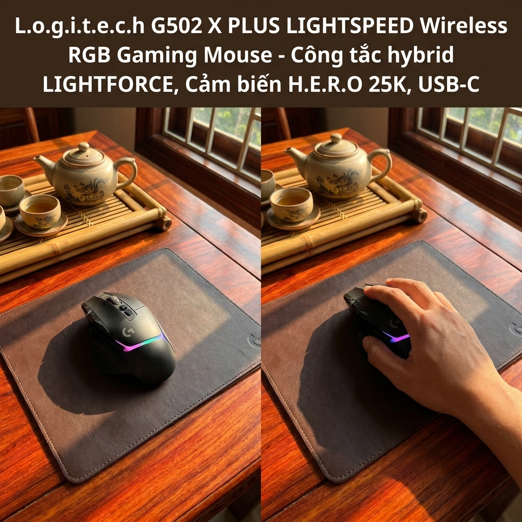 Logitech G502 X PLUS LIGHTSPEED RGB Chuột Gaming Hybrid Switch