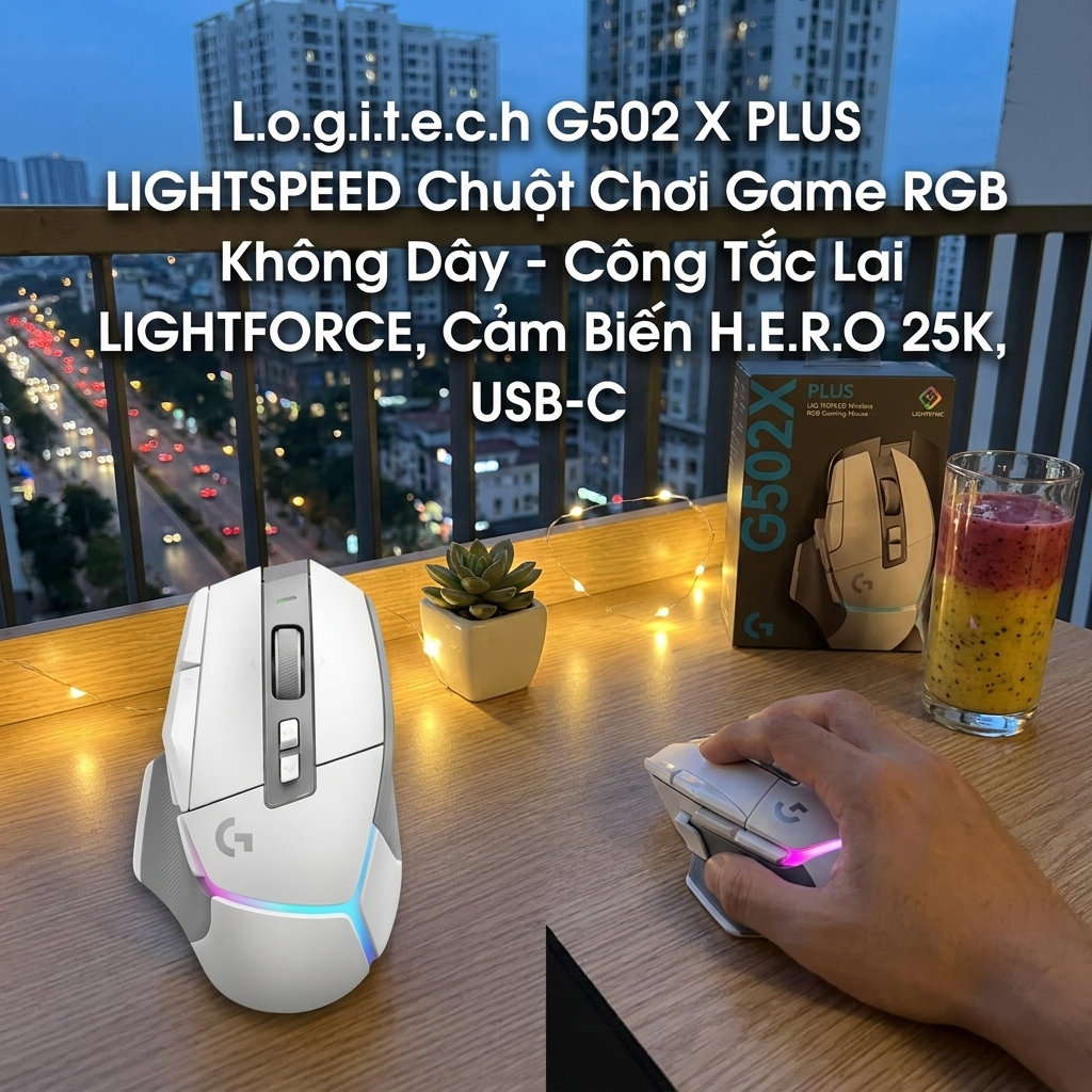 Chuột Logitech G502 X PLUS Wireless USB-C LIGHTSPEED Cho Game Thủ