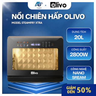 Nồi Chiên Hấp Olivo Steamfy Xtra Tích Hợp Nhiều Chế Độ, Vệ Sinh Dễ Dàng Nhẹ Nhàng - Ani Bình Đồ Gia Dụng