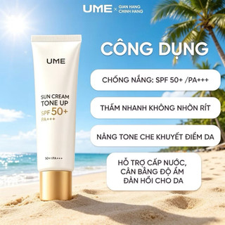 Kem Chống Nắng Nâng Tông UME Ngọc Trinh, Kem Chống nắng cho mặt SPF 50+