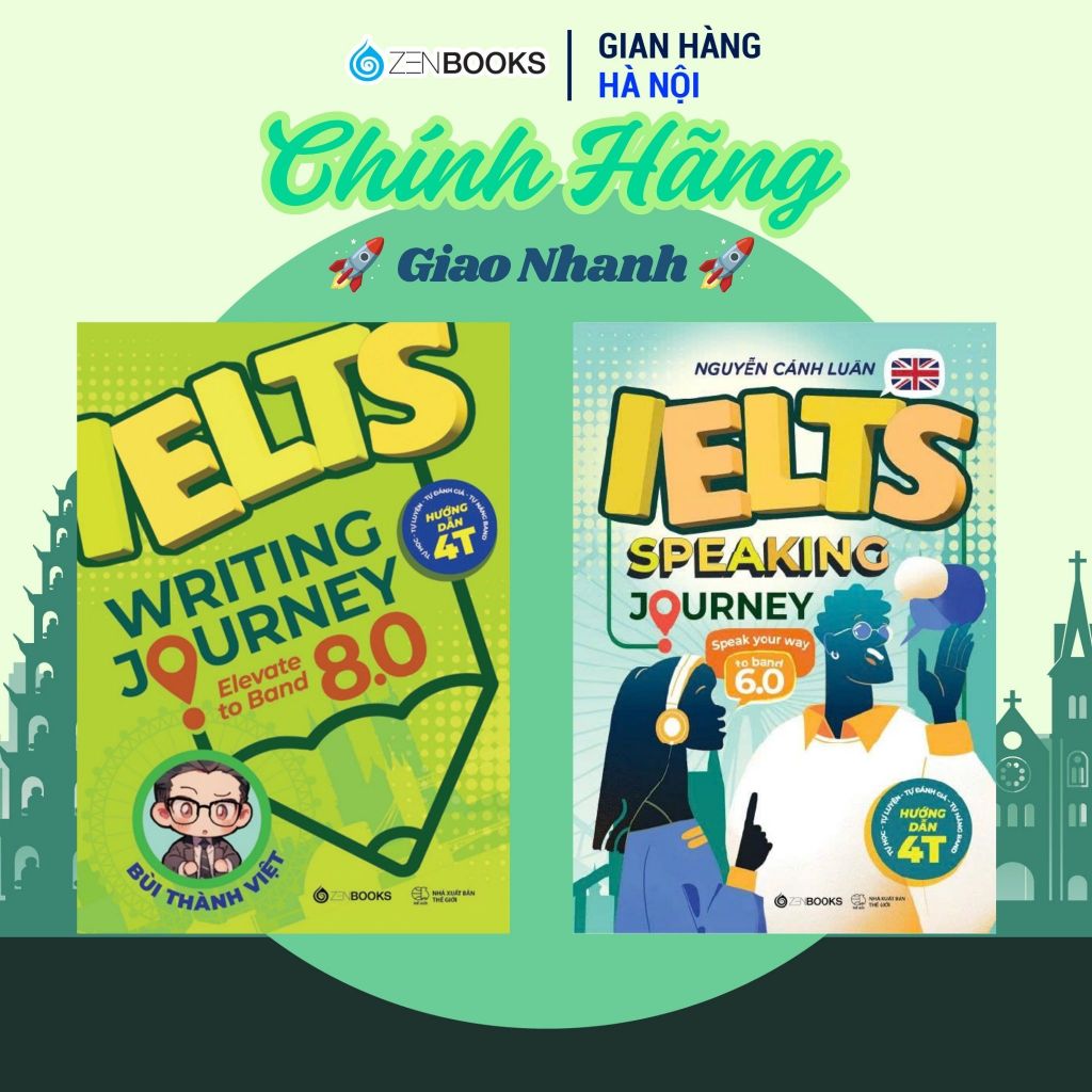 Combo Sách IELTS Writing 8.0 & IELTS Speaking 6.0