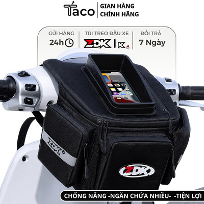 Túi ZDK K4 Treo Ghi Đông Bản Cao Cấp, Treo Đầu Xe Máy Nhiều Ngăn, Lướt Điện Thoại Cảm Ứng, Túi Dày Dặn, Chuẩn Form