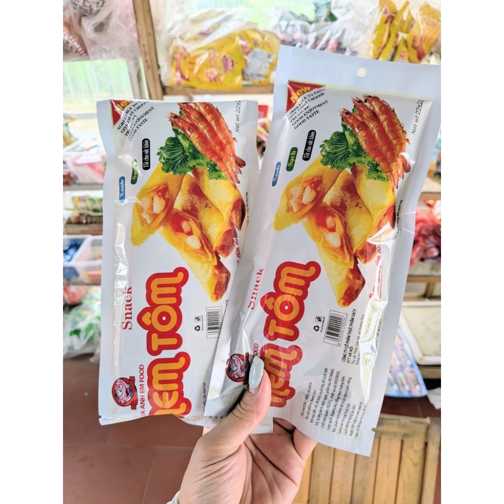 Combo snack nem tôm sp của Ba anh em food