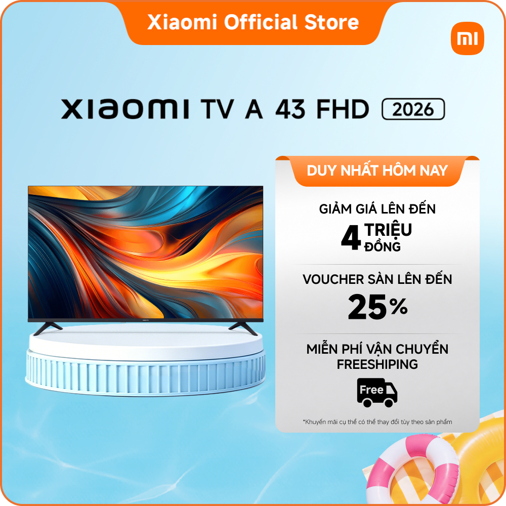 Xiaomi TV A 43 FHD 2026 | Màn hình bảo vệ mắt với chất lượng hình ảnh vượt trội