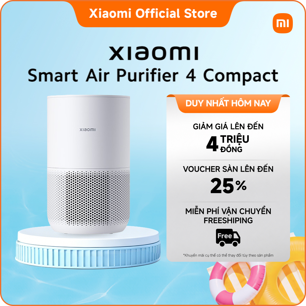 Máy lọc không khí Xiaomi Smart Air Purifier 4 Compact | Loại bỏ tác nhân gây dị ứng | Điều khiển thông minh