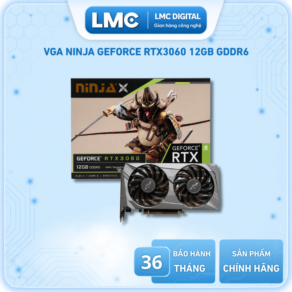 VGA Ninja GeForce RTX 3060 12GB GDDR6