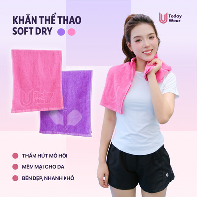 [NEW ARRIVAL] Khăn thể thao đa năng Soft Dry Today U Wear thấm hút mồ hôi, mềm mại cho da