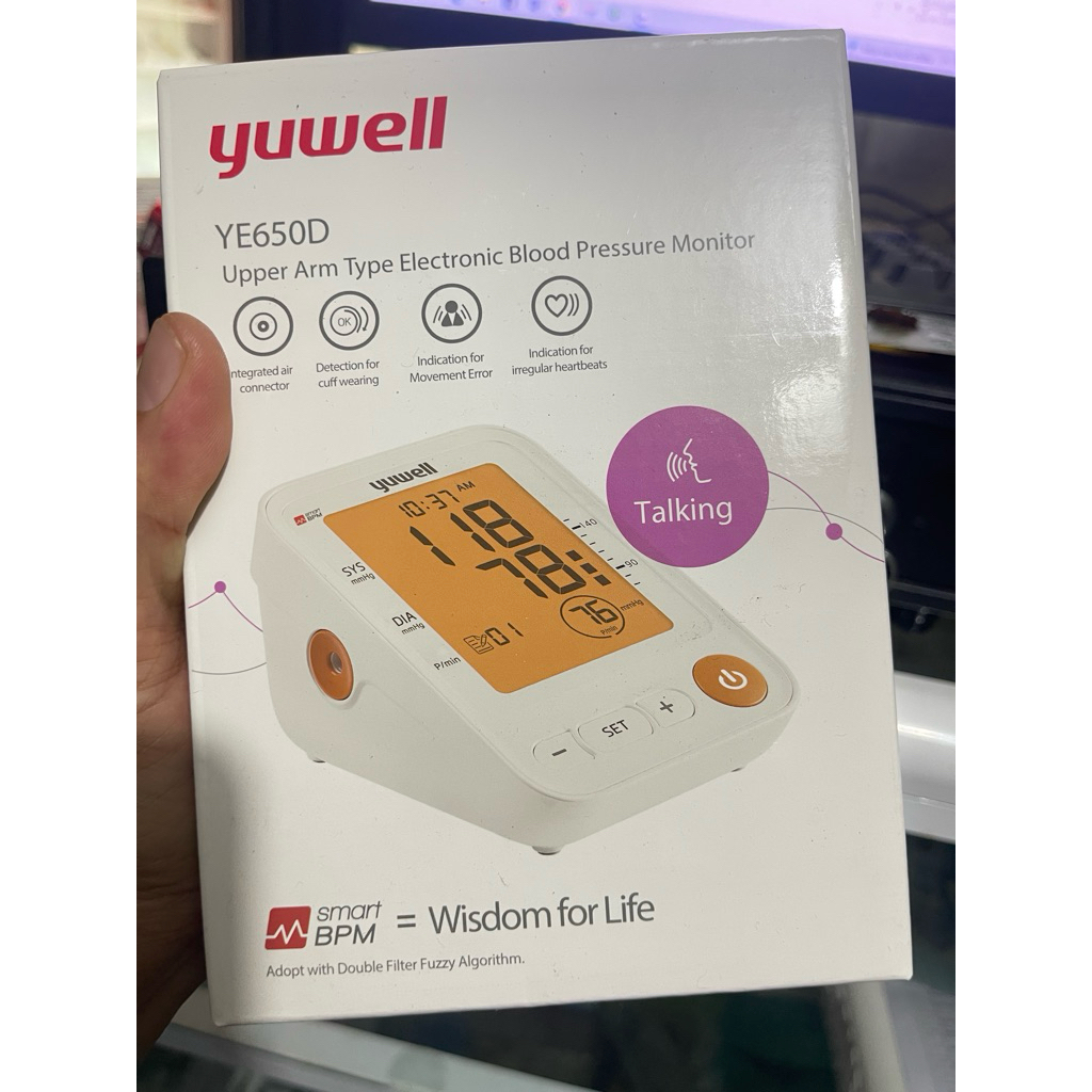 Máy Đo Huyết Áp Tự Động yuwell-YE650D Theo Dõi Huyết Áp Tại Nhà