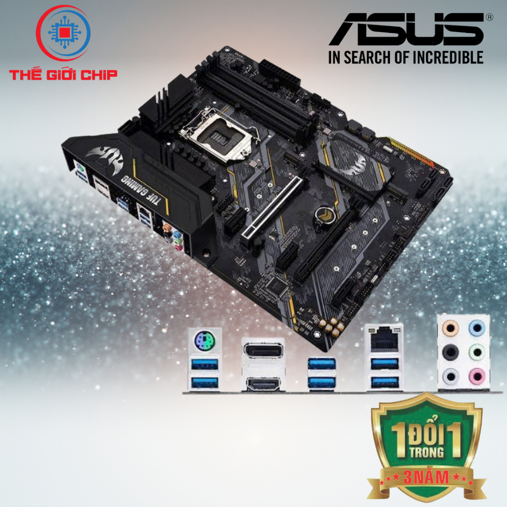 Mainboard ASUS TUF GAMING B460-PLUS (LGA-1200*ATX-Form*4/Khe Ram) like new Bảo hành 36 tháng bởi nhà