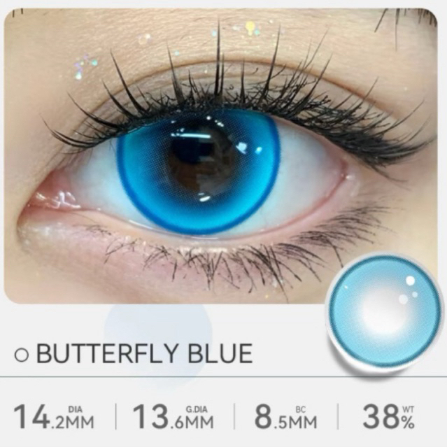 [ SẴN LENS 5 ĐỘ ] Lens cosplay Tinacon | 1 day | Lens Xanh Biển