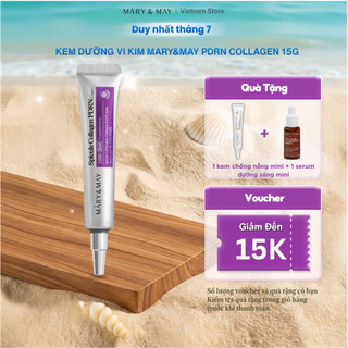 Kem Dưỡng Vi Kim Mary&May PDRN Collagen 15g