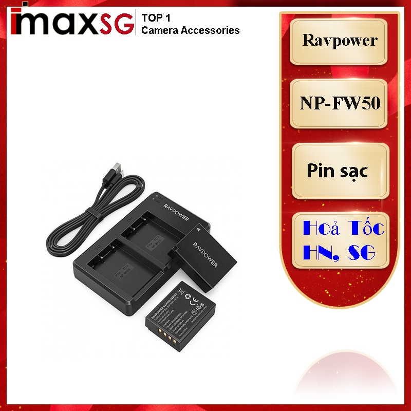 1 Pin máy ảnh RavPower cho Sony NP-FW50