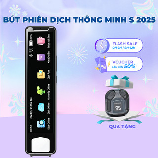 Bút phiên dịch Itek S mẫu 2025 dịch giọng nói trực tiếp, scan dịch văn bản, dịch ảnh, Bảo hành 12T