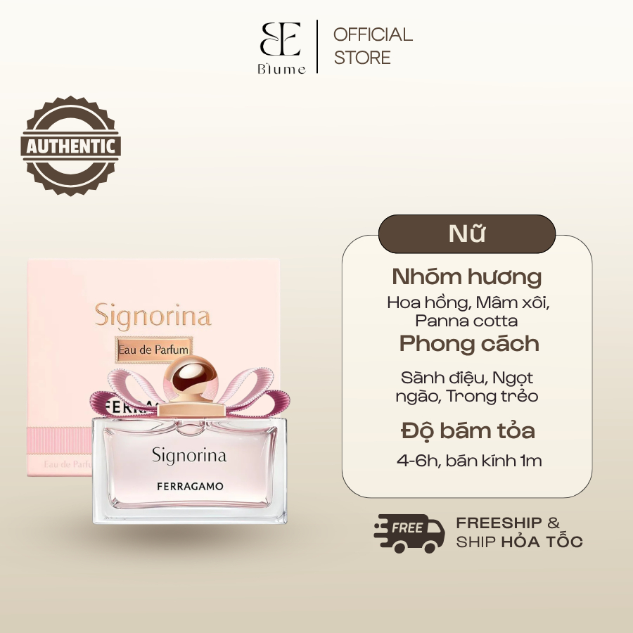 [ FULLSIZE 100ML ] Nước hoa NỮ SIGNORINA EDP mùi ngọt ngào - Blume Tiệm Nước Hoa
