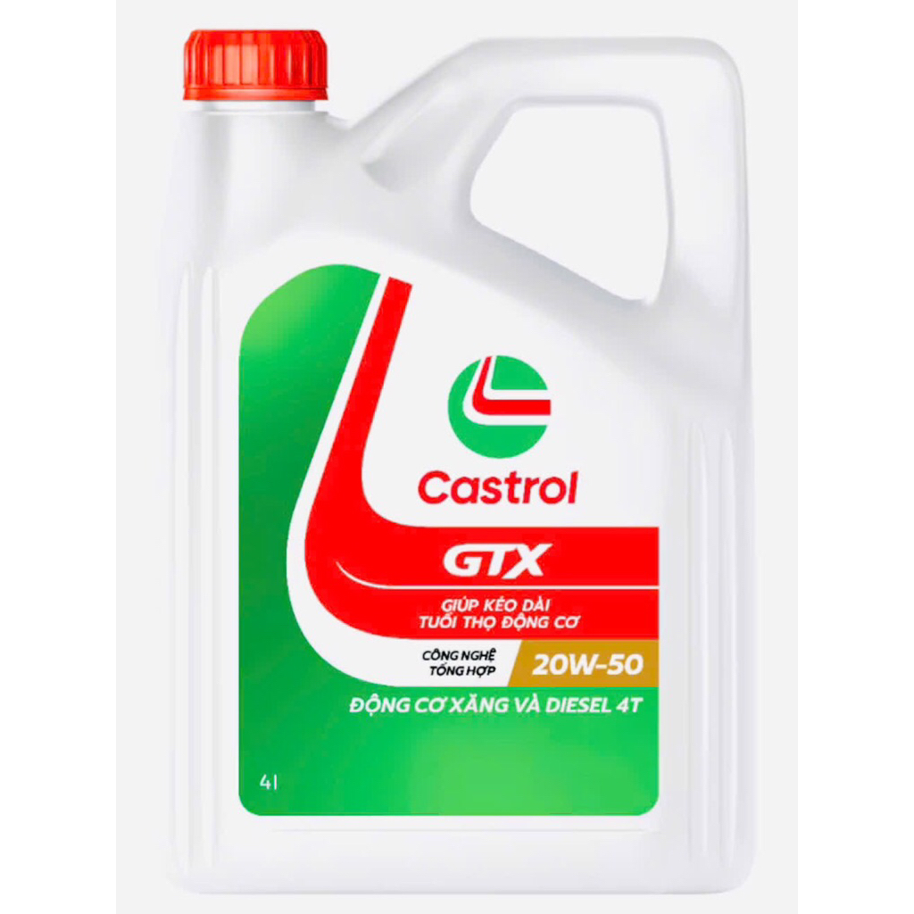 GTX 20W50 -15W40 4L dùng cho các dòng xe du lịch 4 - 16 chỗ, xe bán tải, tải nhẹ cũ mới,...